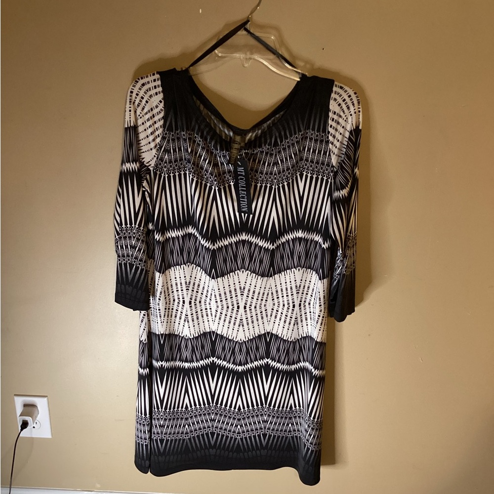 Black and white dress